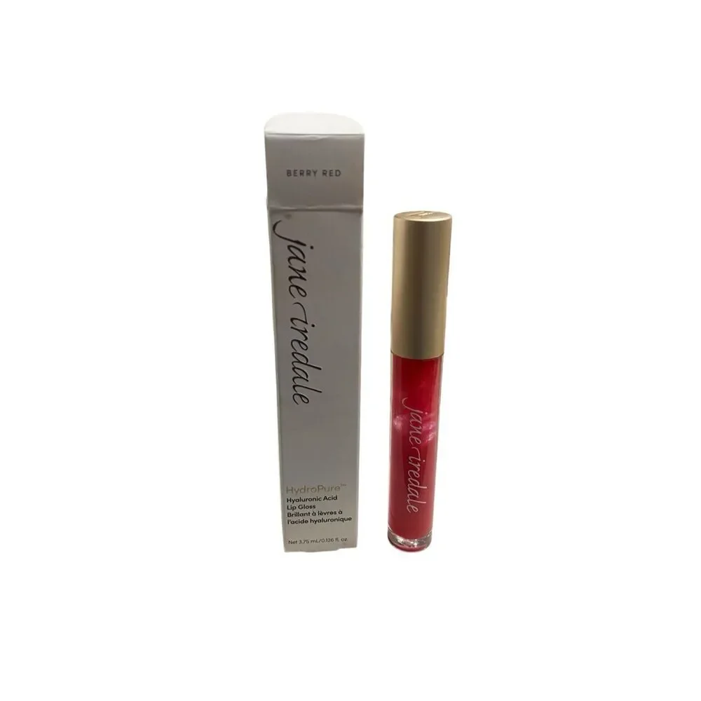 Jane Iredale‎ HydroPure Hyaluronic Acid Lip Gloss – Berry Red 0.126 oz